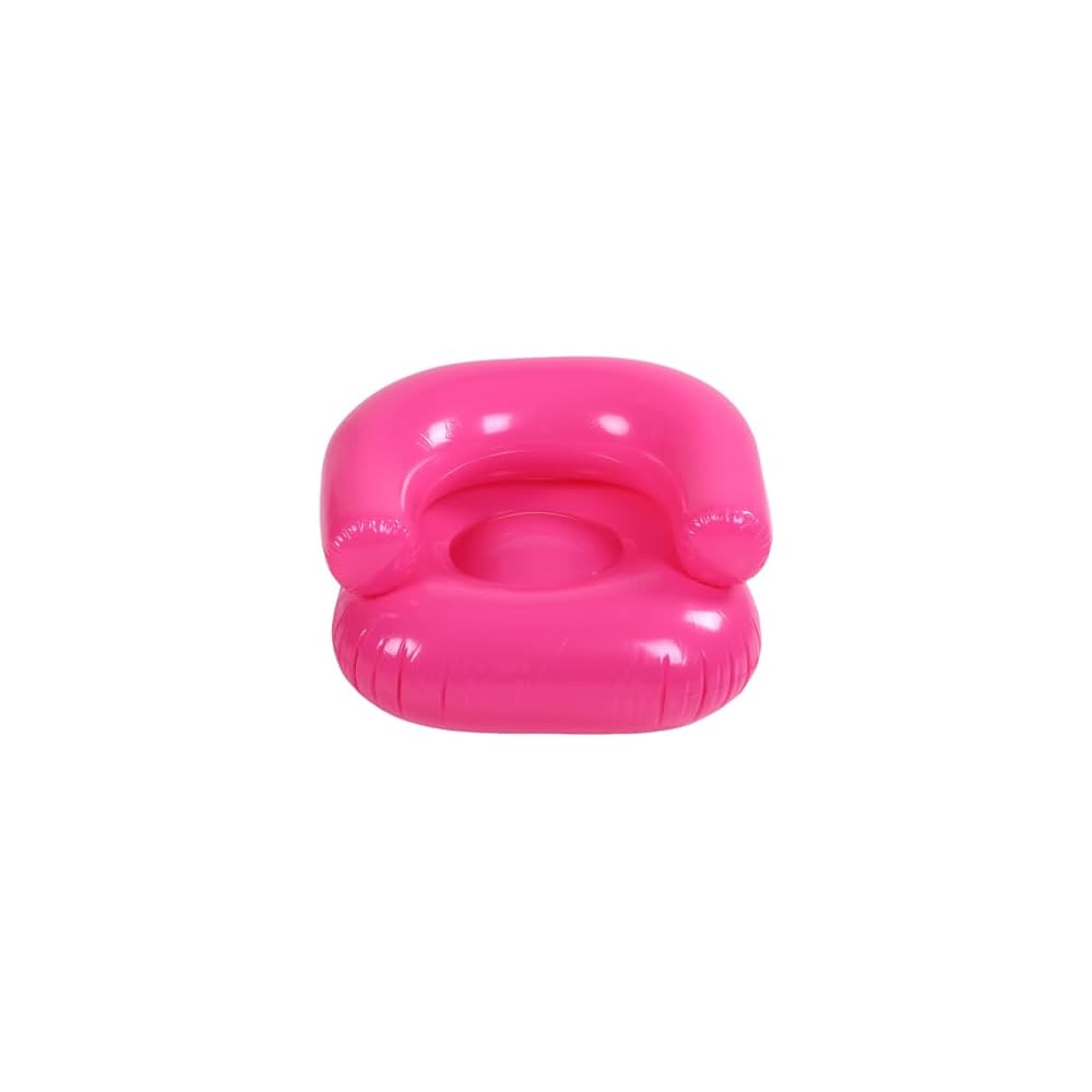 Inflatable Sofa, Soft PVC Lounge Chair with Lightweight Portable Design, Ideal for Home, Office, Camping, Indoor & Outdoor Use (Pink)
