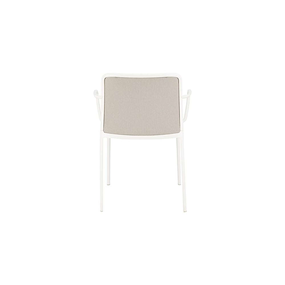 Kartell 5976/AC Audrey Soft Chair by Piero Lissoni, Pack of 2, Trevira Fabric Grey