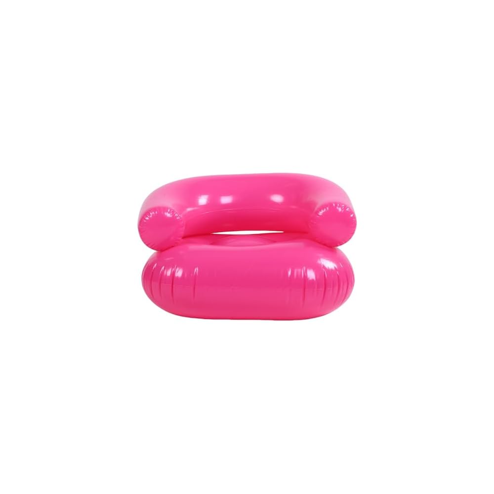 Inflatable Sofa, Soft PVC Lounge Chair with Lightweight Portable Design, Ideal for Home, Office, Camping, Indoor & Outdoor Use (Pink)