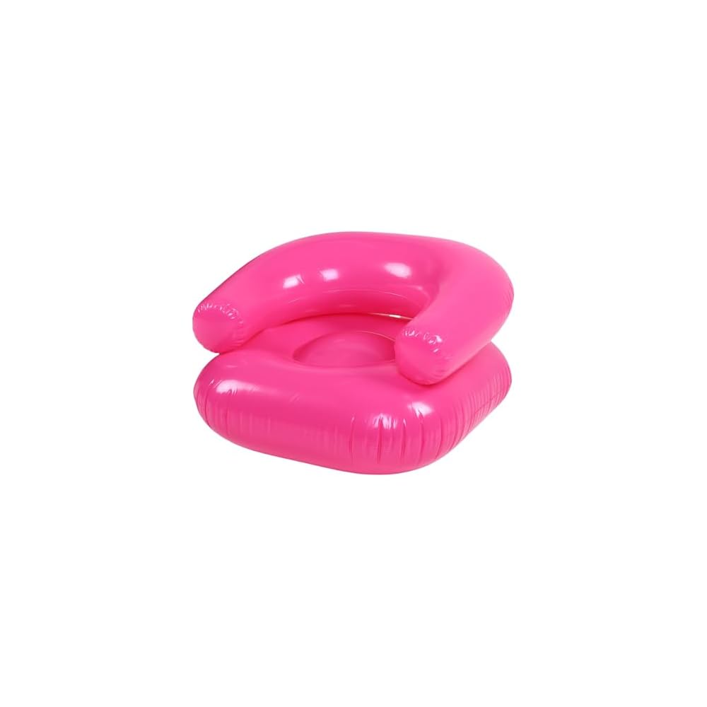 Inflatable Sofa, Soft PVC Lounge Chair with Lightweight Portable Design, Ideal for Home, Office, Camping, Indoor & Outdoor Use (Pink)