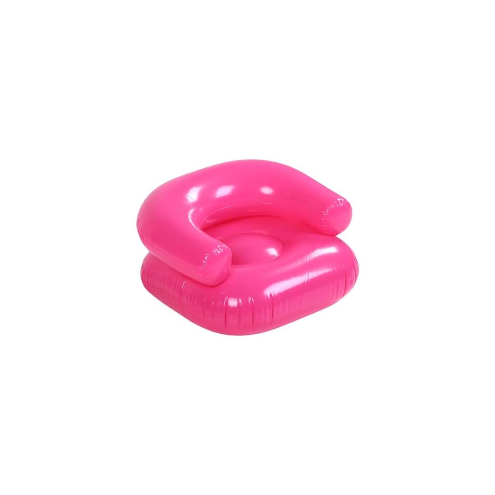 Inflatable Sofa, Soft PVC Lounge Chair with Lightweight Portable Design, Ideal for Home, Office, Camping, Indoor & Outdoor Use (Pink)
