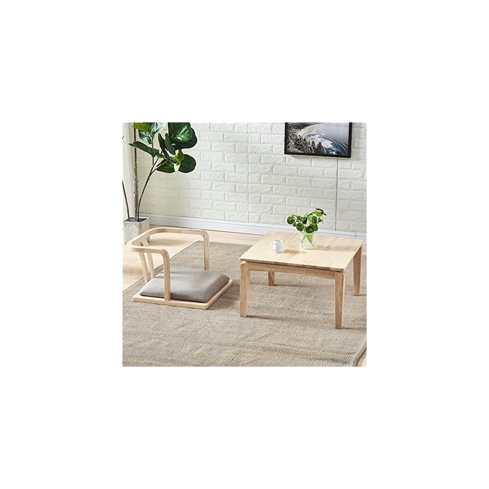 Seating with Back Support for Living Room Balcony Wood Tatami Legless Floor Chair Sofa Game