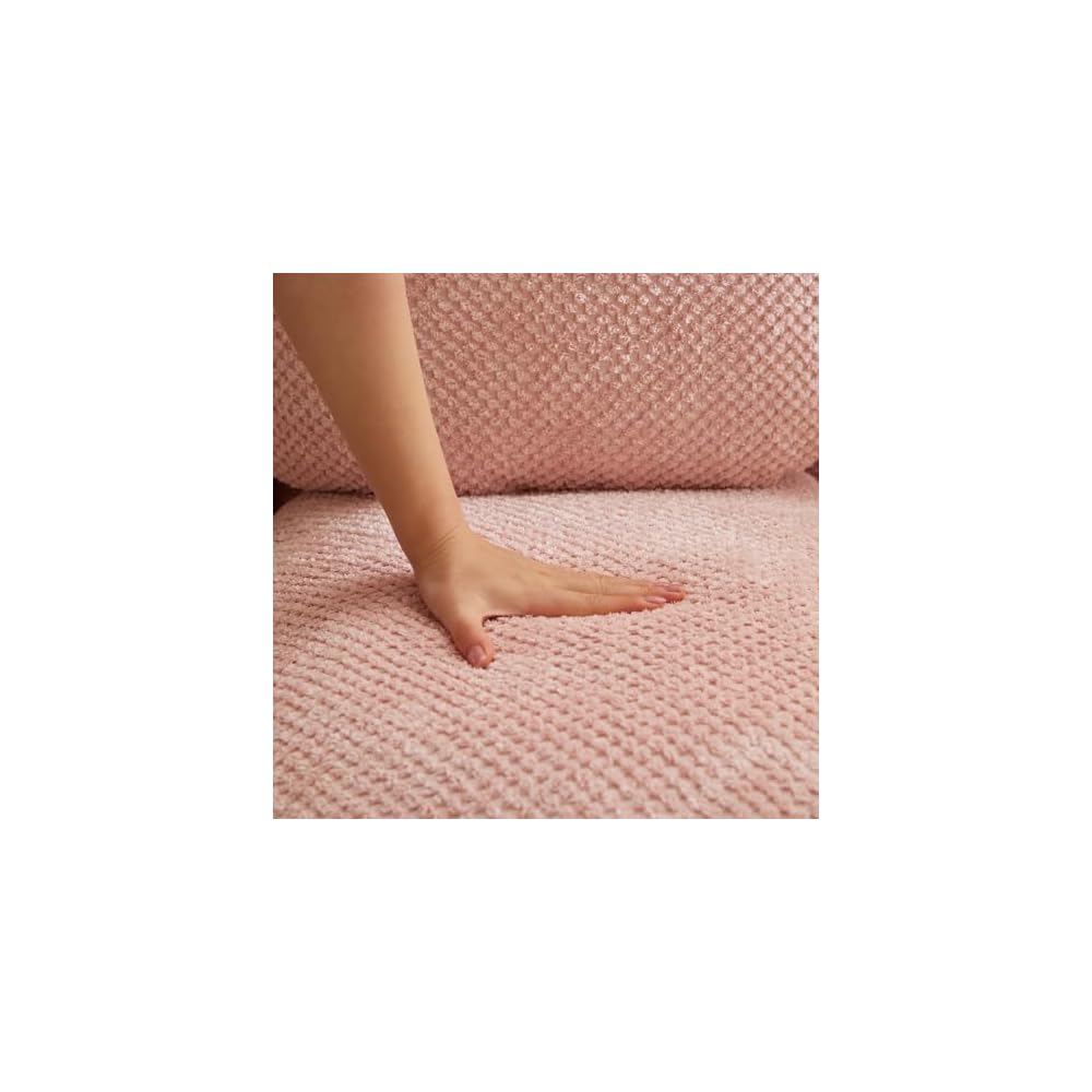 Foldable Lazy Sofa Bed with 5 Levels Adjustable Backrest, Pink