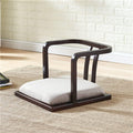 Seating with Back Support for Living Room Balcony Wood Tatami Legless Floor Chair Sofa Game